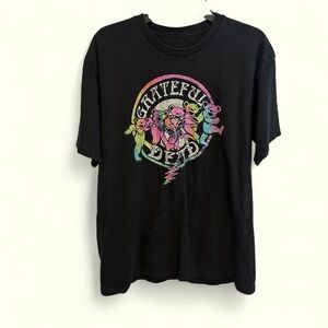 Grateful Dead Unisex Neon Dancing Bears Crewneck cotton tee 2021 Large